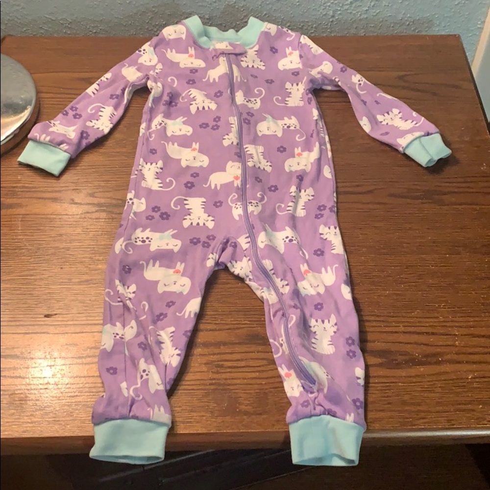 6/$15 Little Me Cat Pajamas Girls Sz 2T (Fits 18M)